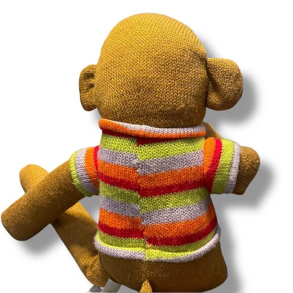Dan Dee Plush Sock Monkey Stuffed Animal Shower Stripe Nursery Shower Gift 19" - Picture 9 of 14